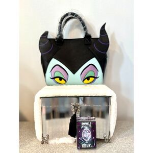 Loungefly Disney Maleficent Crossbody Satchel Handbag + Disney Villains Bicycle